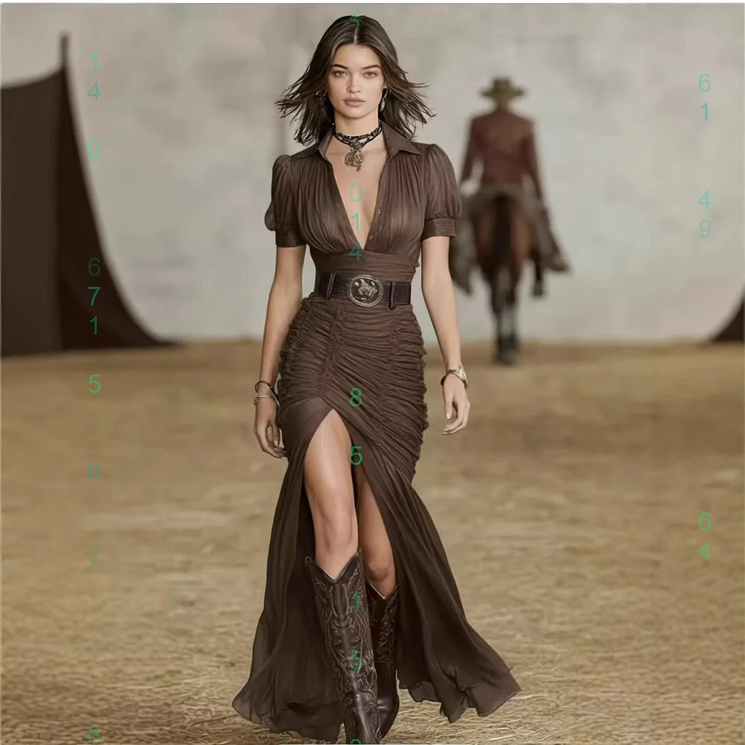 

Womens Chiffon Ruffle Blouse Short Sleeve Long Dress Ruched Waist Tiered Maxi Dresses Spring Summer