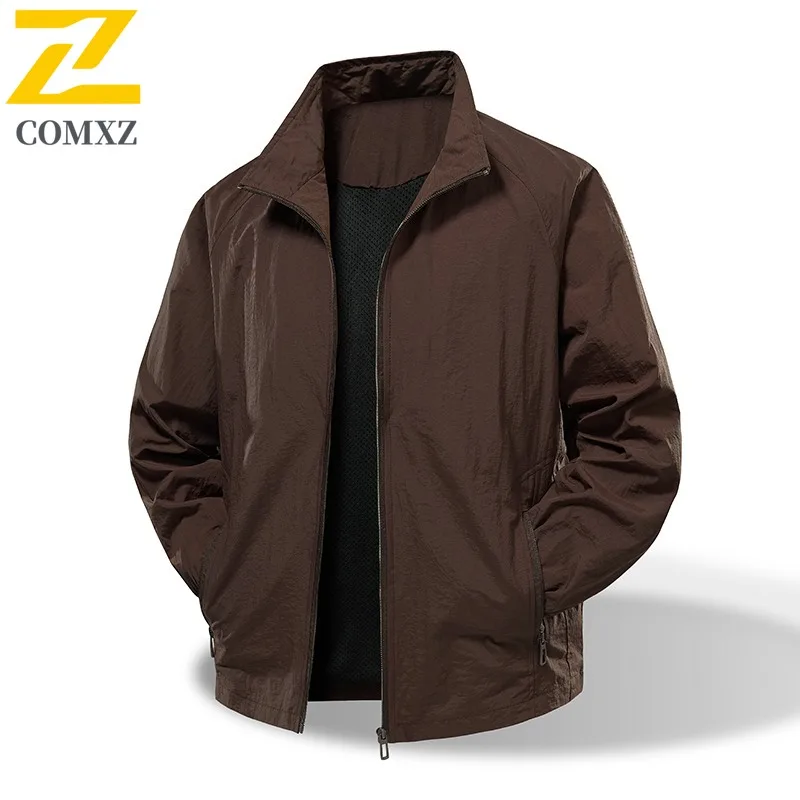 

COMXZ теплая куртка для отдыха для мужчин и женщин, пальто с воротником-стойкой и несколькими карманами, модная уличная одежда, водонепроницаемая ветрозащитная куртка для улицы 2025