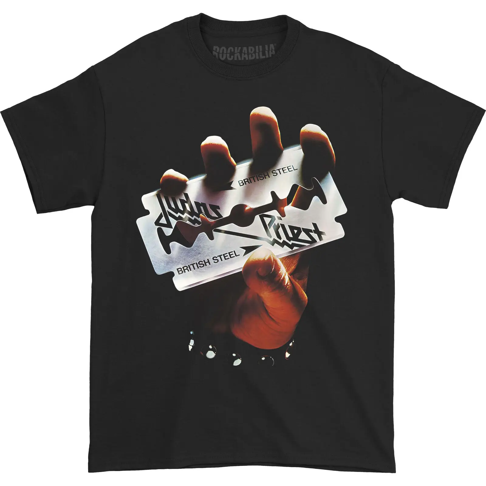 

Men's Judas Priest British Steel T-shirt Small Black