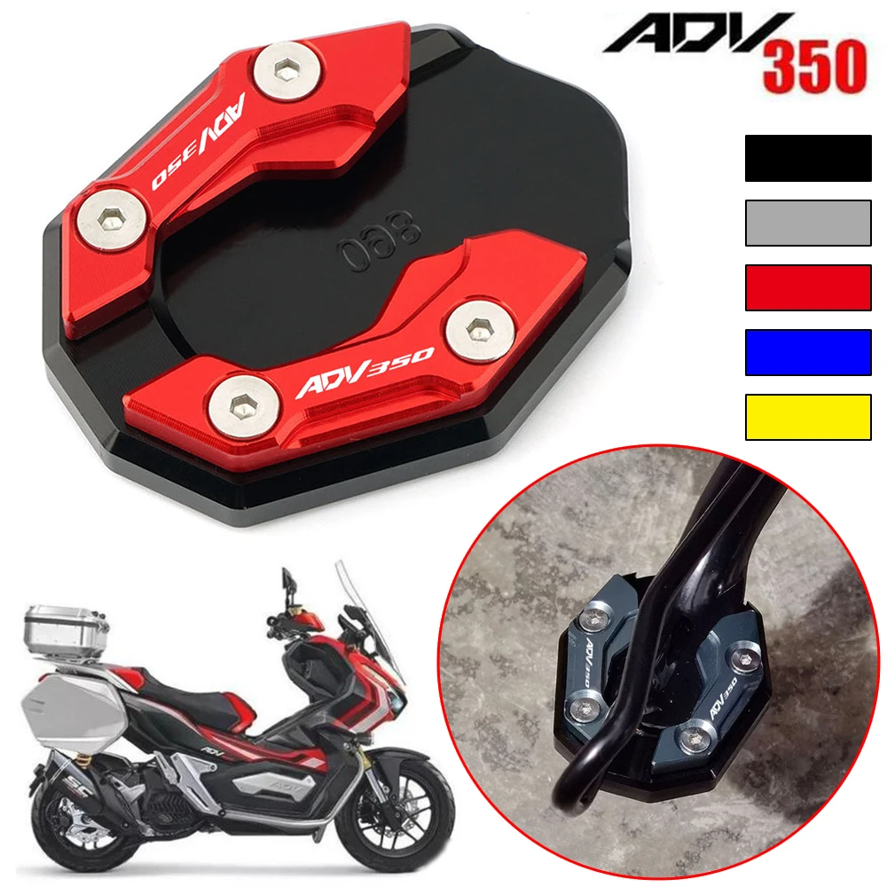 2023 nuevo ajuste para Honda ADV350 ADV 350 2020 2021 2022 accesorios CNC para motocicleta soporte lateral ampliar placa extensión de soporte