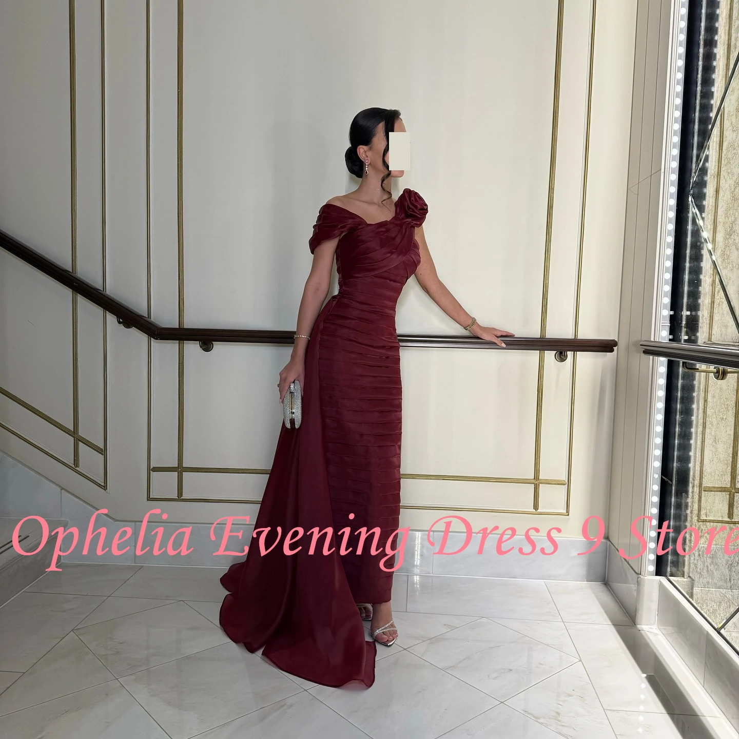 Robe De soirée moderne personnalisée, sans bretelles, en Jersey, épaules dénudées, élégante, longueur cheville, robes De célébrité