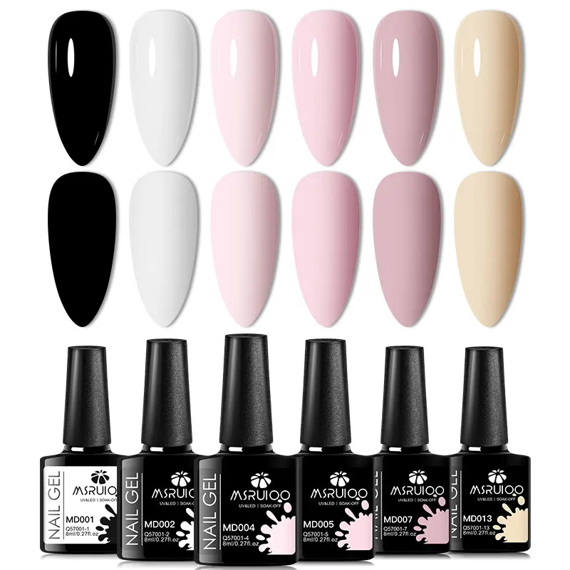 6pc Nagelgel Polish Set All-Season Ultra Gepigmenteerde Semi Permanente UV Schilderen Gel Voor Nagels Salon DIY manicure Vernis Ontwerp