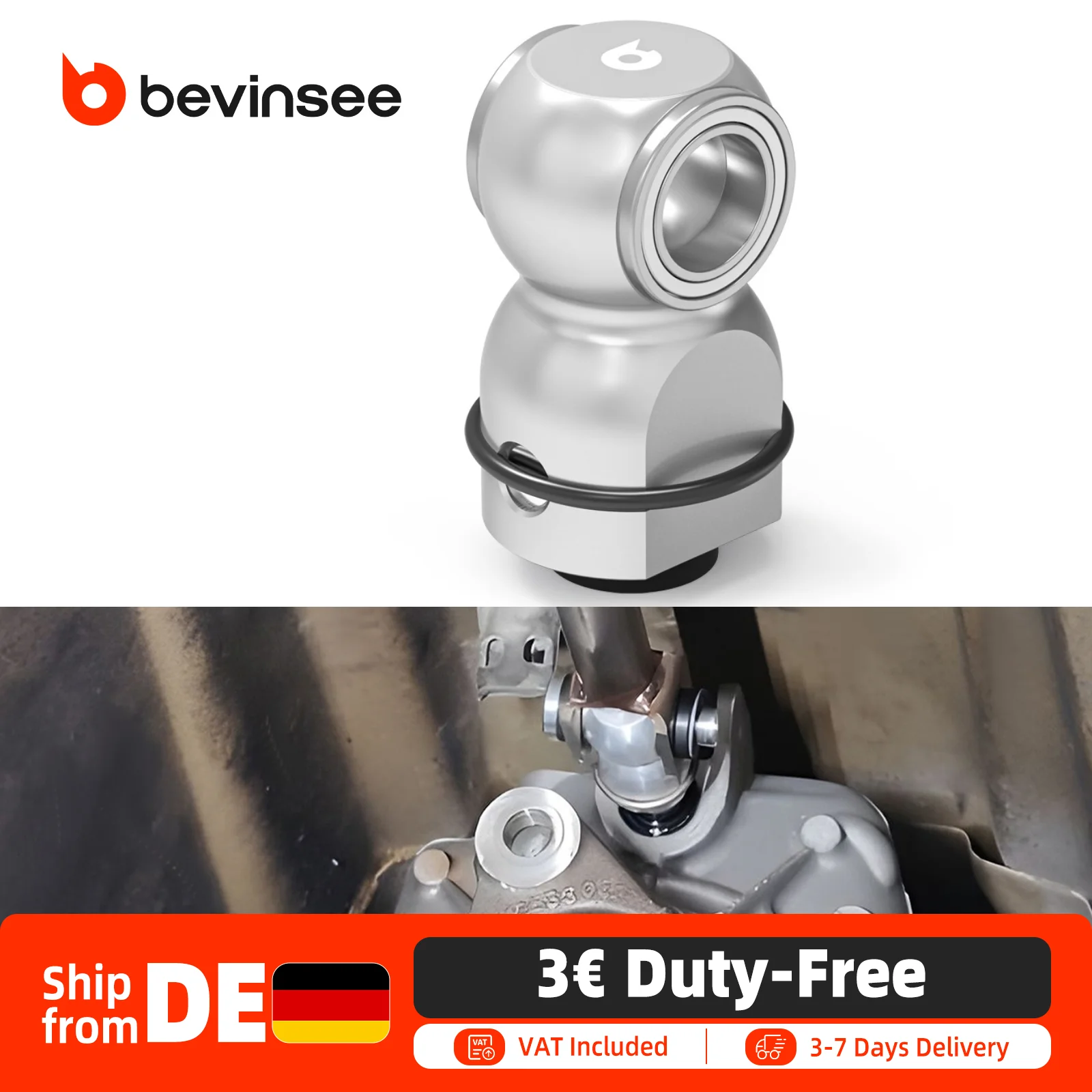 BEVINSEE Giunto Asta Leva Cambio Migliorato per BMW E36 316i 318i 320i 325i 325is M3 E30 318i 325i 325is M3 E34 525i 530i 535i 540i M5 E31 850Ci 850CSi, Sostituisce