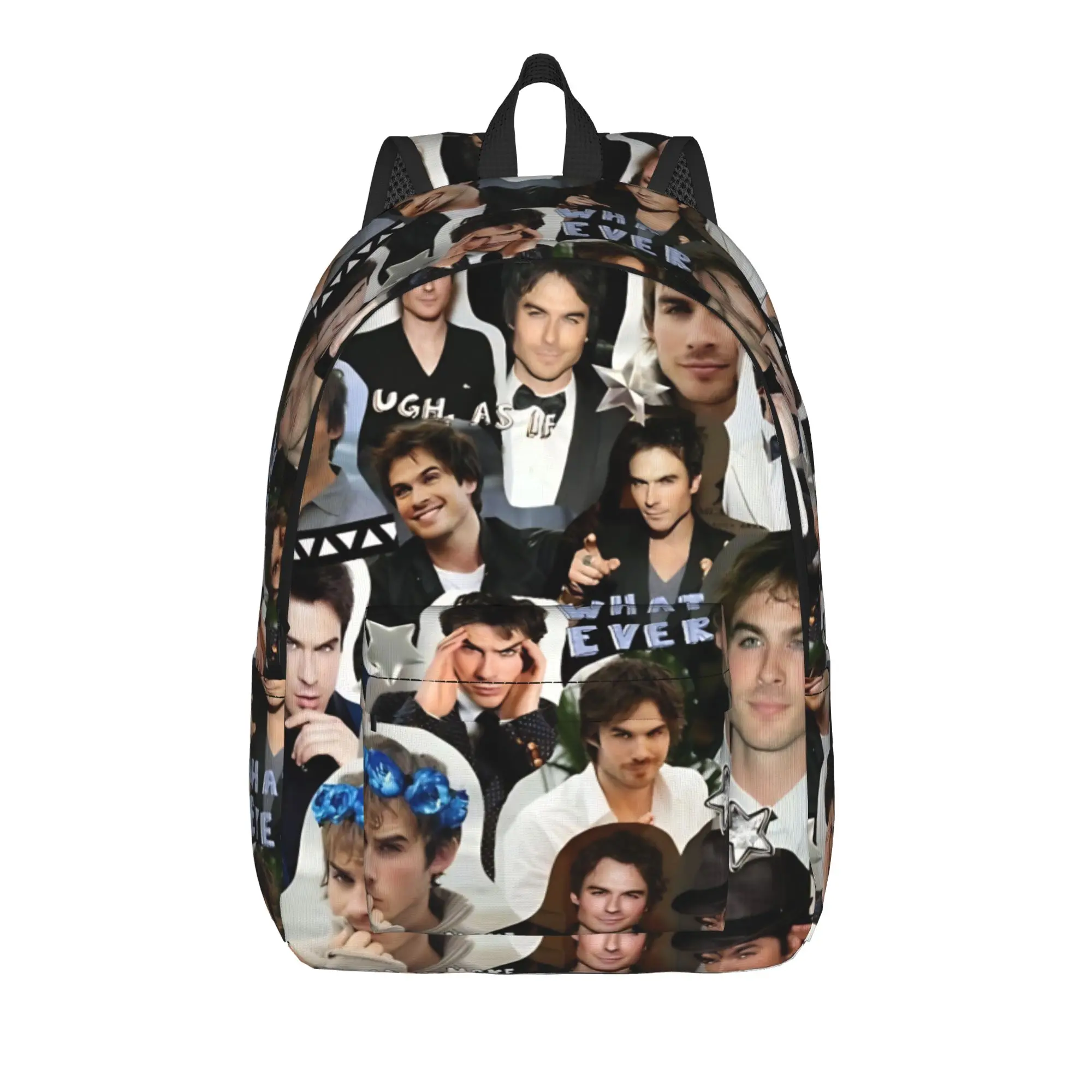 The Vampire Diaries Resuable Movie Backpack Damon Salvatore Girl Polyester College Backpacks Print Casual School Bags Rucksack