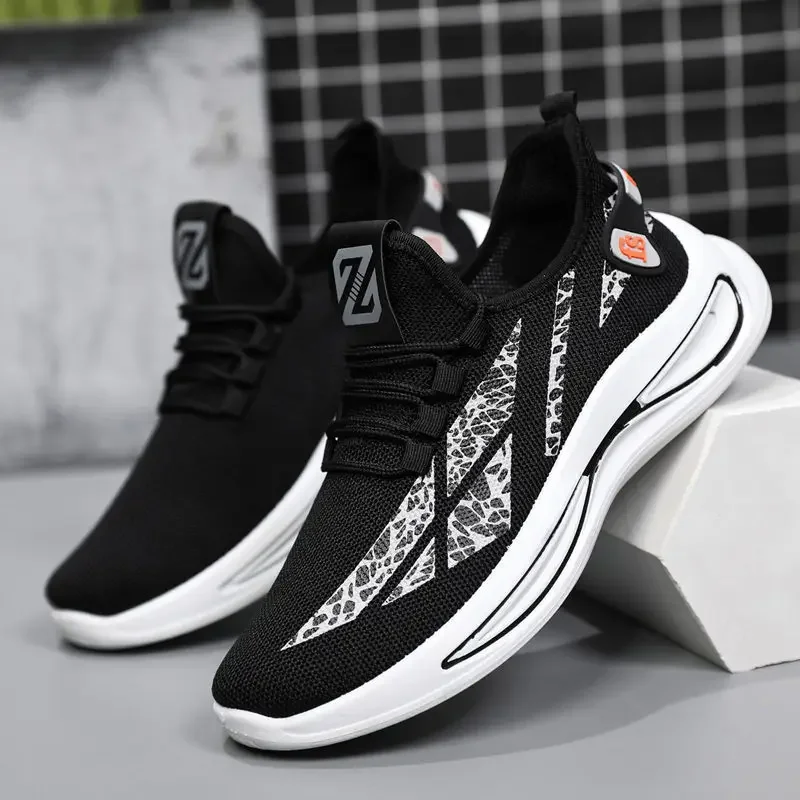 Fashion Sneakers Athletic Outdoor Sport Running Shoes Comfortable Walking Training Tennis Shoe Mens Slip on Breathable