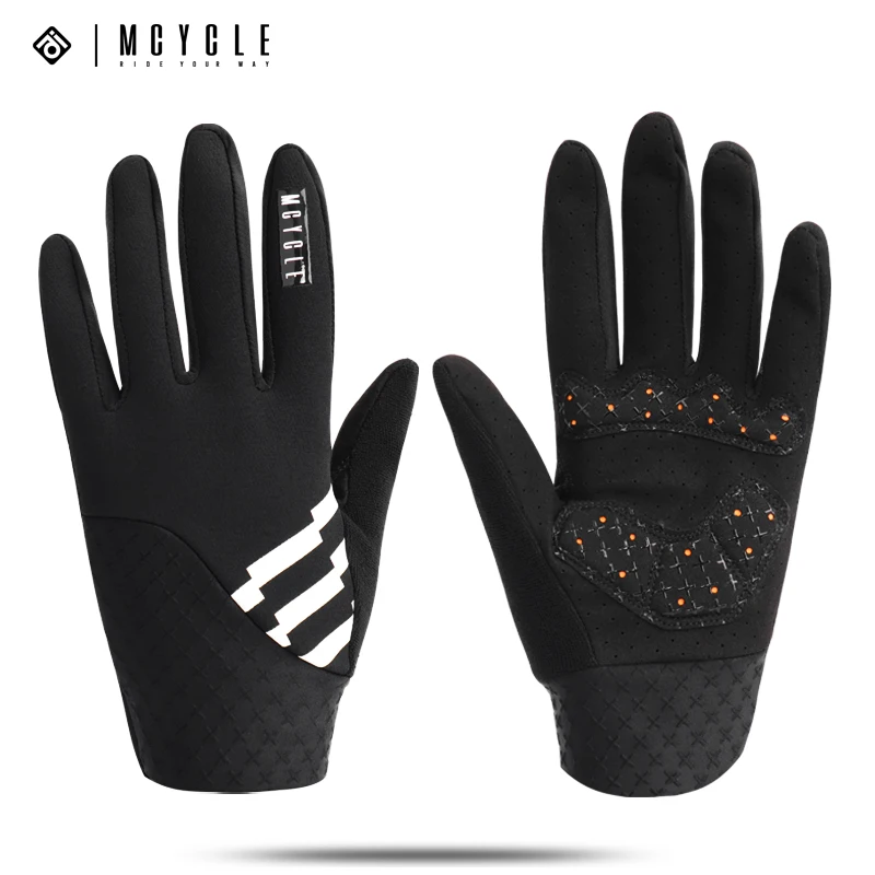 Mcycle Wholesale Price Waterproof Sport Gloves Anti-slip Bicycle Gloves Outdoor Sport Thermal Fleece Touch Screen Cycling Gloves