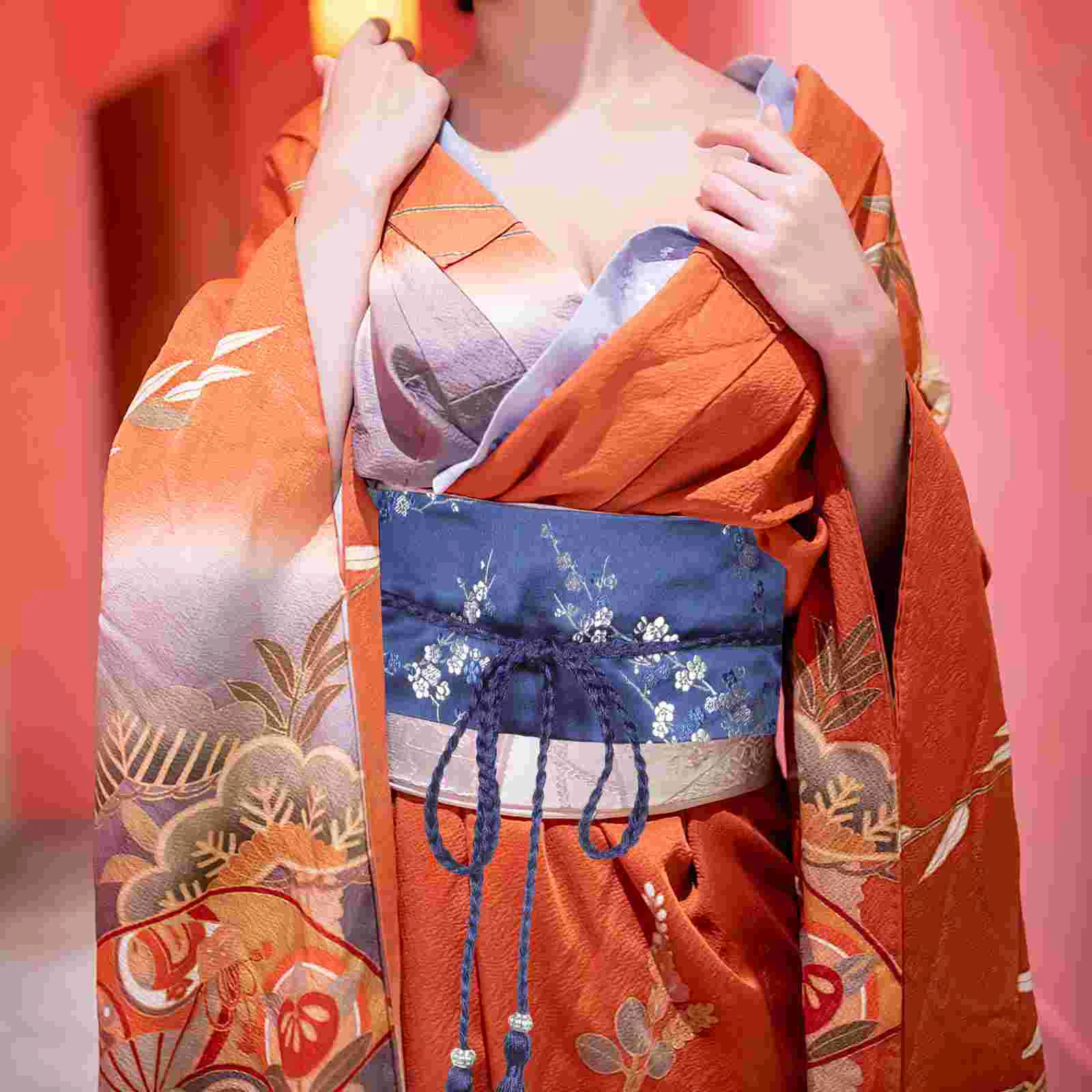 Hanfu Akcesoria do sukni Vintage Haftowana opaska Kimono Pas Haftowane opaski Kobiety Tkactwo