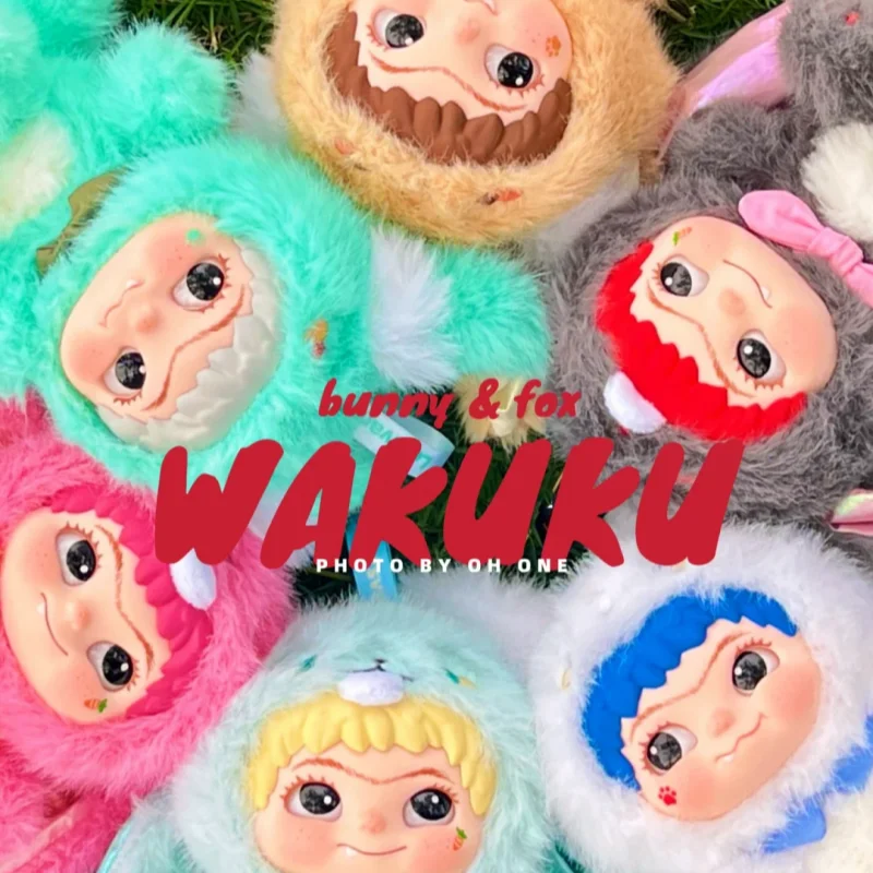 

Hot Miniso Wakuku Bunny And Fox Series Plush Blind Box Intersting Adorable Mini Action Doll For Desk Decor And Gifts Of Lov