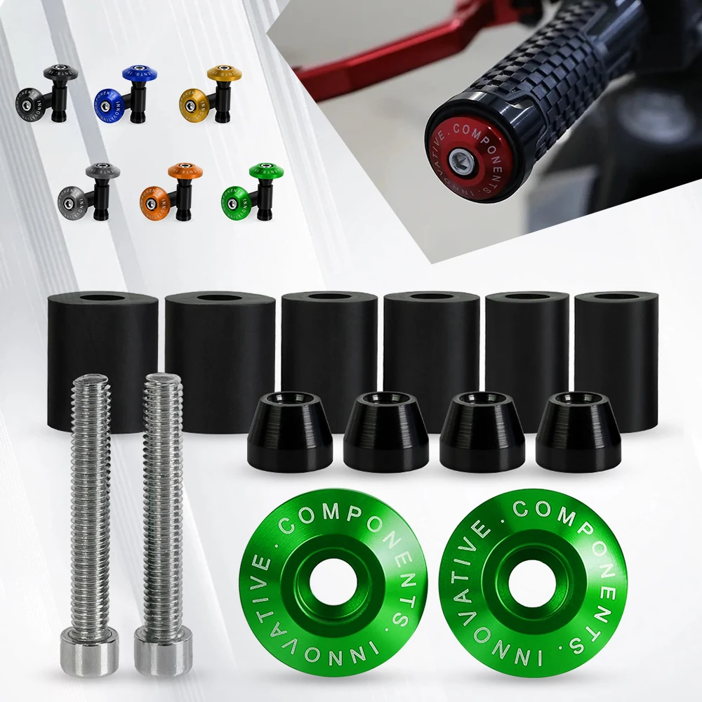 

For Kawasaki Z900 Z650 Ninja 400 KX250F / 450F ZX10R ZX7R ZX9R Motorcycle Handle Bar End Handlebar Grips Cap Anti Silder Plug