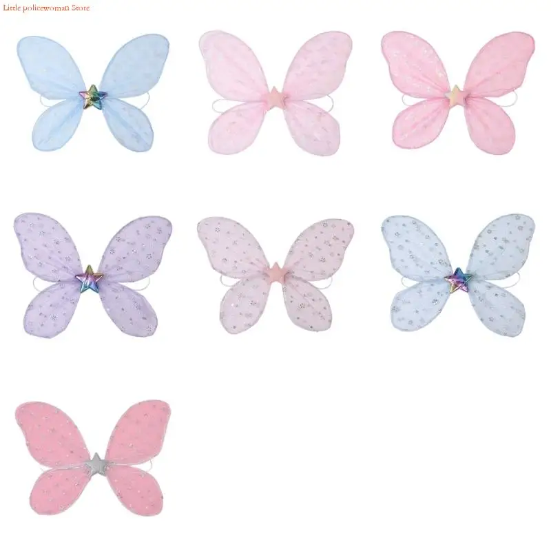 F92D Fairys Wing, Butterfly Fairys Wing Halloween Costume Angel Wing for Women Girls