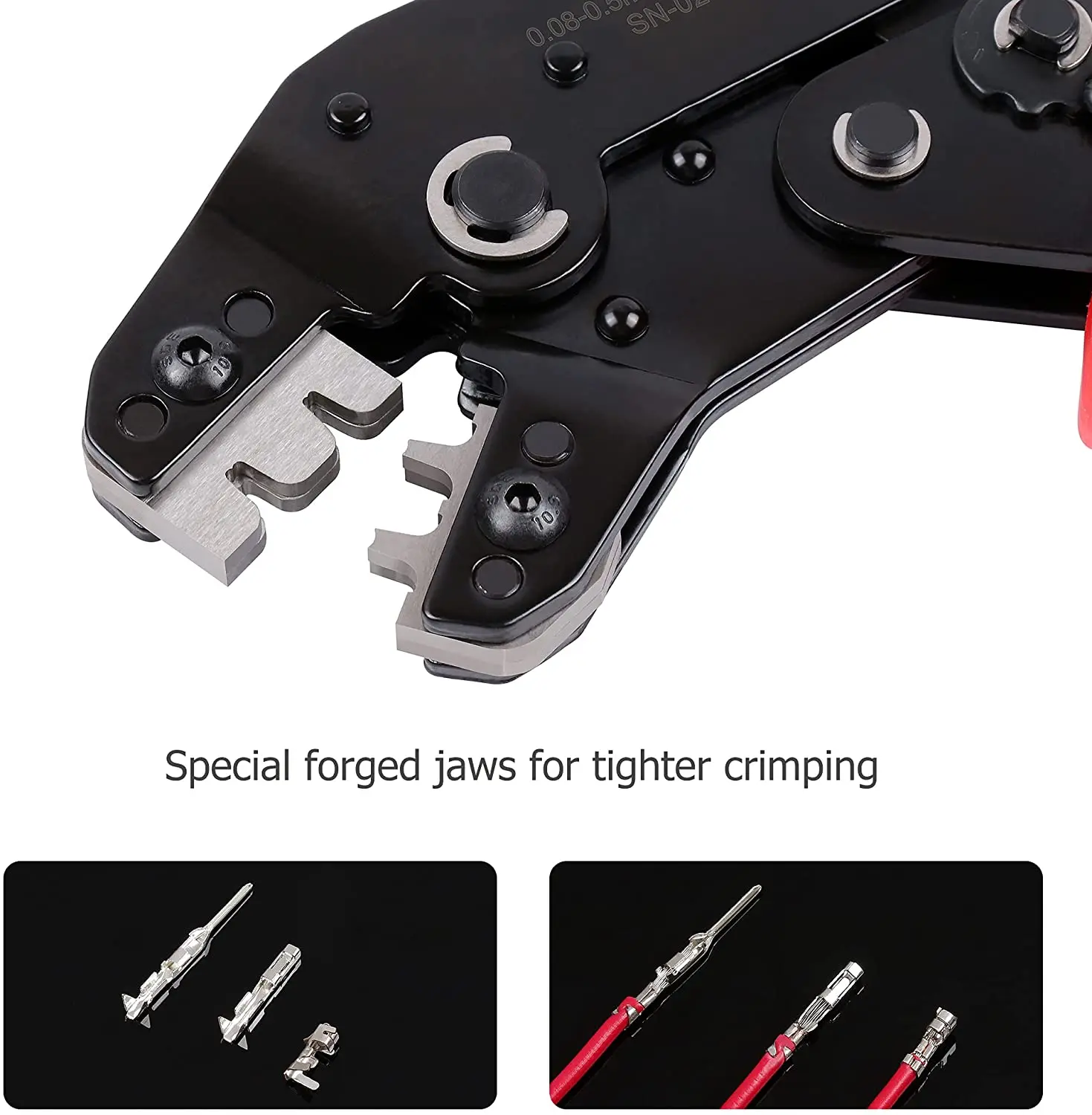 SN-01BM Wire Crimping Pliers Tool Set-PH2.0/XH2.54/Dupont Terminals Crimper Crimp Pins Connectors Self-adjusting Clamp Tool