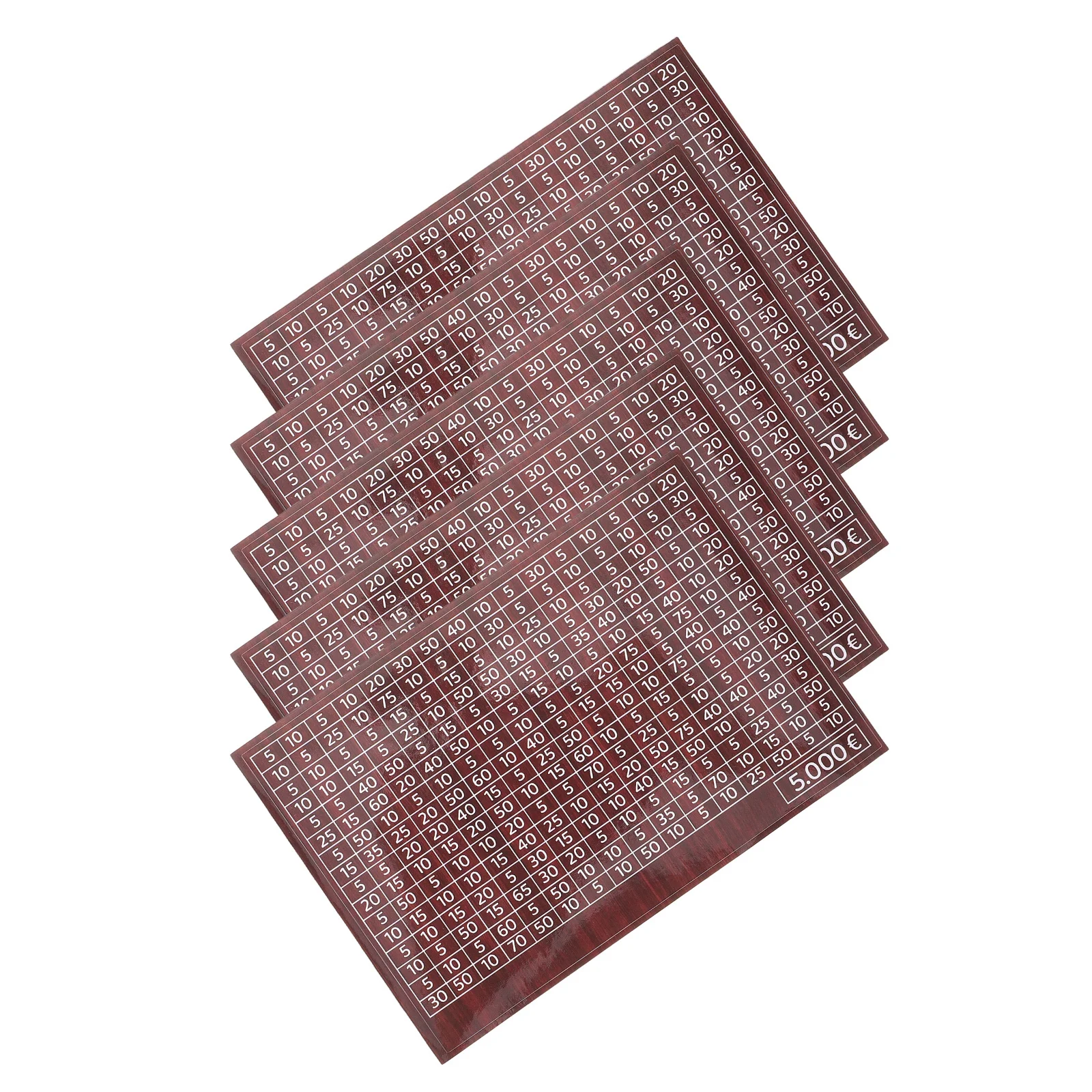 Autocollant d'économie d'argent marron clair, 50 pièces, traceur d'épargne pour tirelire, boîte d'argent, tableau numérique, étiquettes de banque de pièces de monnaie, défi de comptage