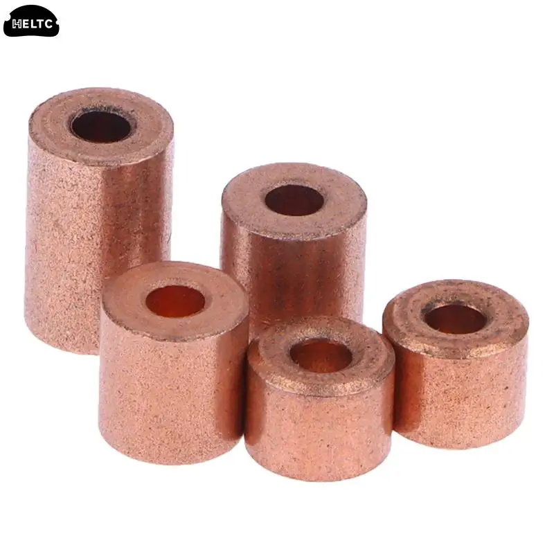 10pcs/lot Metal 2*5*4/2*5*4.2/2*5*5.3/2*5*6/2*5*8mm oil mini bearing copper sleeve Copper base small bearing metallurgical parts