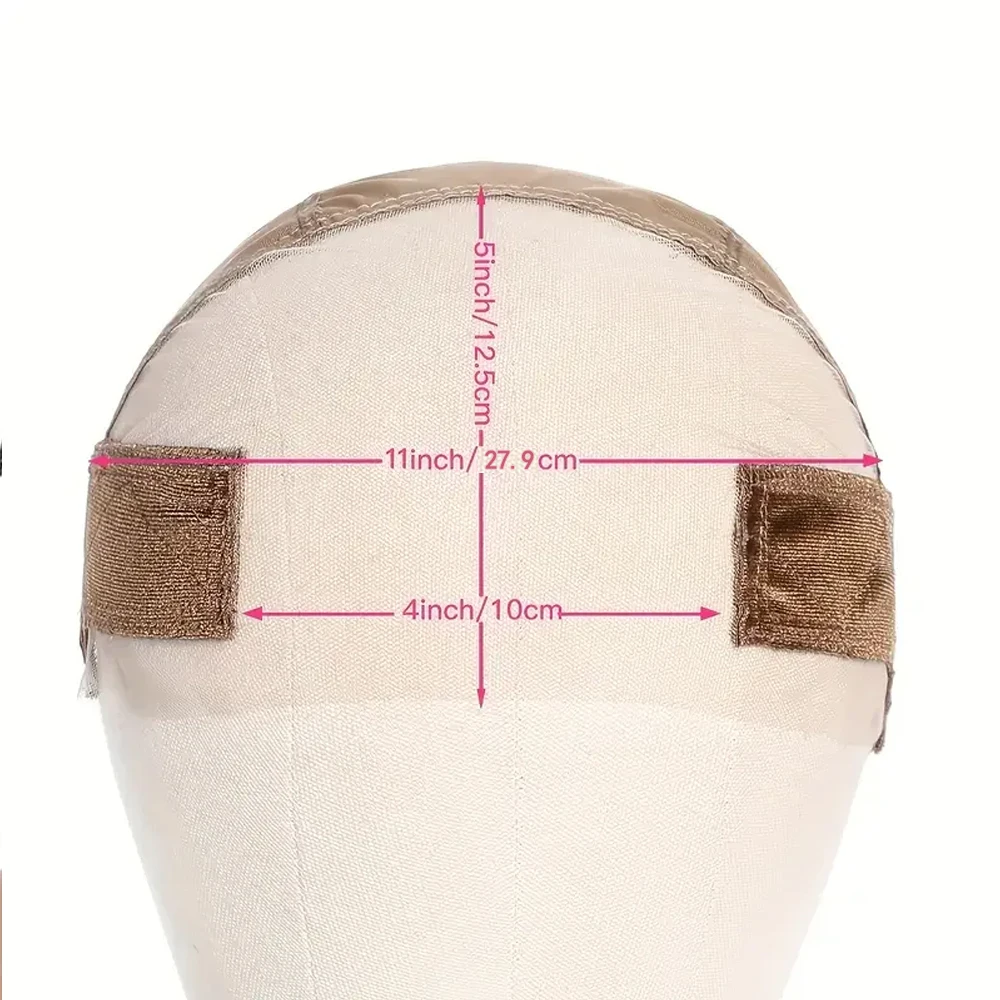 Wig Grip Cap for Women11x5Extra Wide Transparent Lace Front-Glueless Non-Slip Wig Gripper with Ear Cutouts Adjustable Breathable