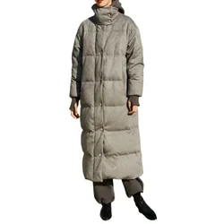 Winter Niche 90 White Duck Down Coat Thickened Long Down Jacket for Women