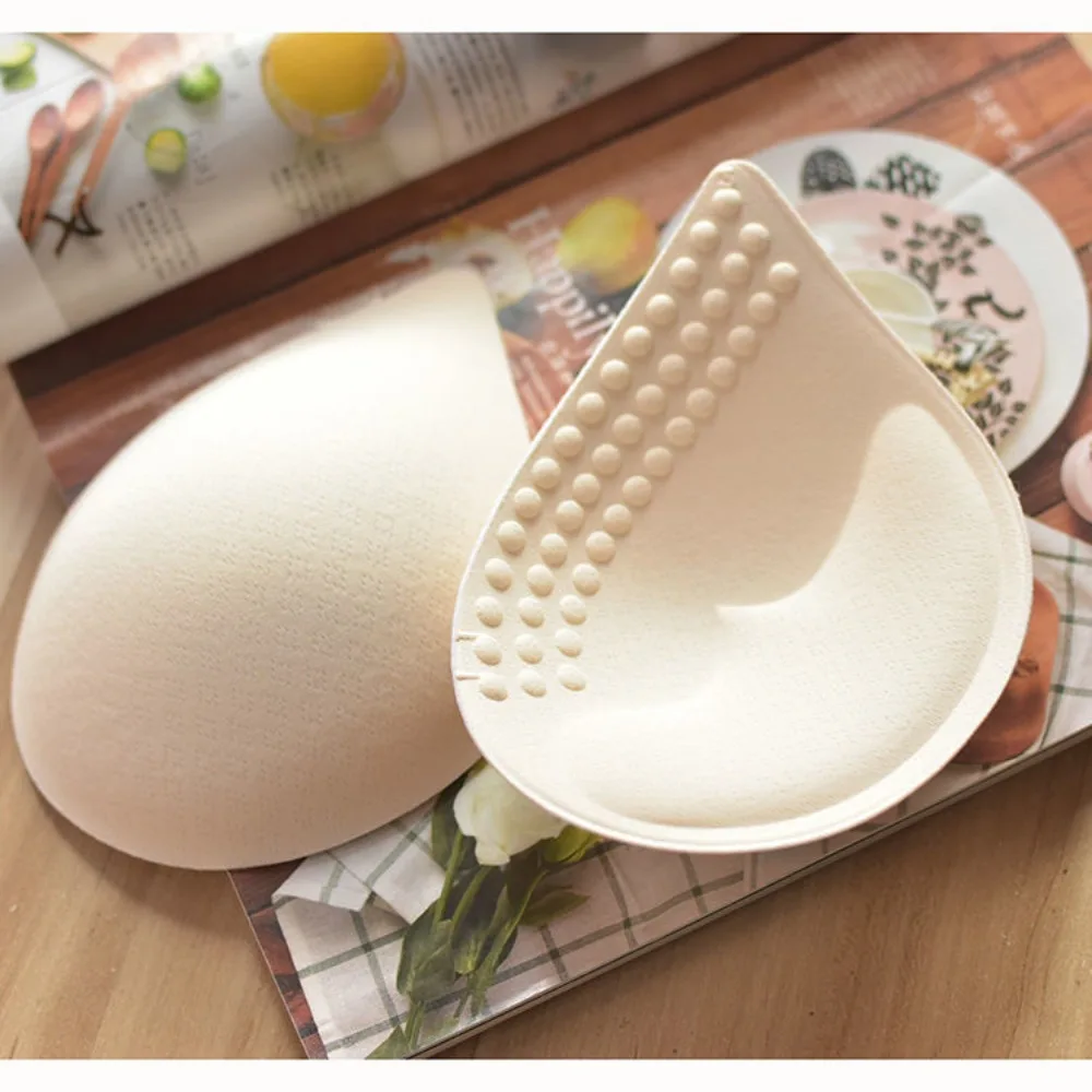 

Soft Reusable Lingerie Water Drop Shape Women Clothes Accessories Breast Bra Inserts Chest Cups Pad Bikini Padding Inserts
