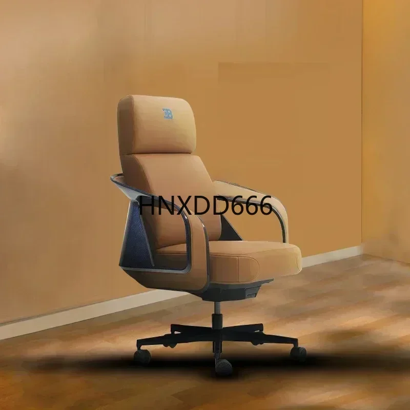 cqyBoss Office Chair Reclining Cushion Cushion Integrated Rotating Home Office Chair Italian Light Luxury Executive Chair