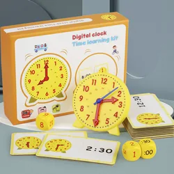 Bambini orologio Montessori giocattoli educativi ora minuto seconda cognizione abbinamento Puzzle giocattoli bambini sussidi didattici prescolari precoci