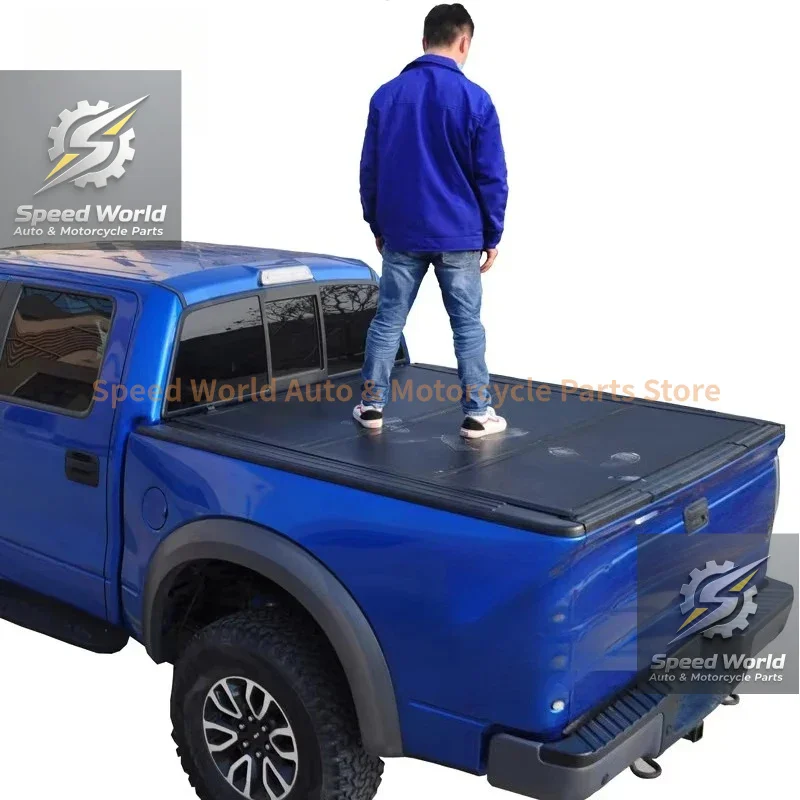 High Quality Hard Low Profile Trifold Aluminum Tonneau Cover For F150 2015-2020 5.5Ft Pickup Truck Bed