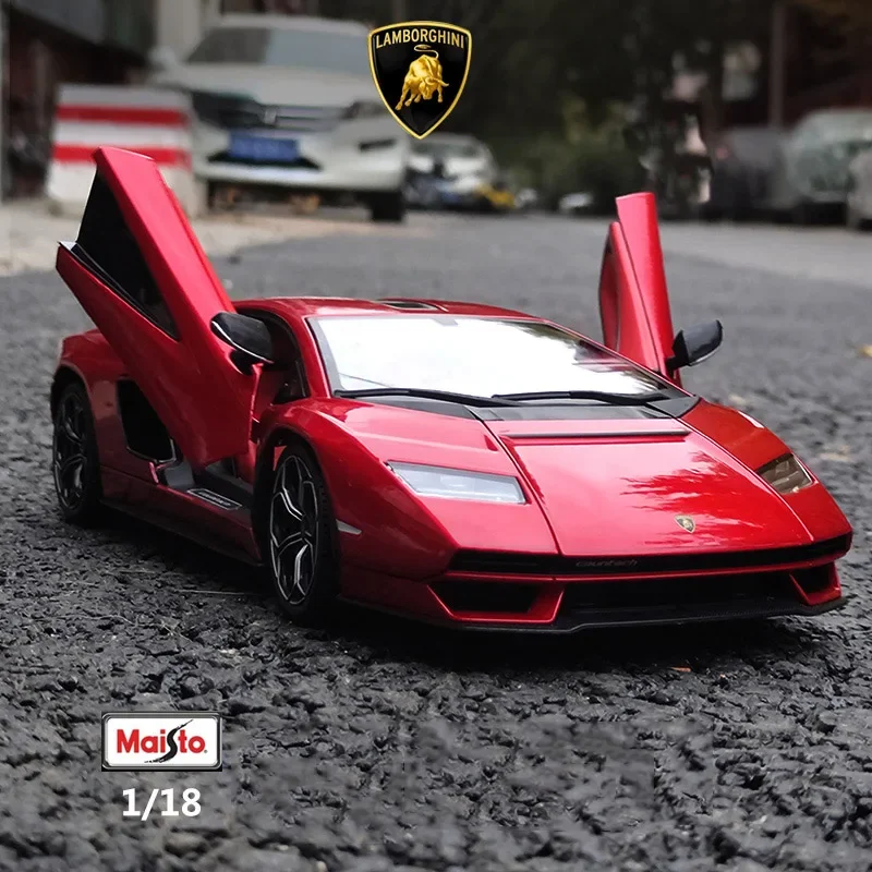 

1:18 Lamborghini Countach LPI 800-4 модель автомобиля из сплава, литая под давлением металлическая модель игрушечного автомобиля, высокая коллекция имитаций, подарок