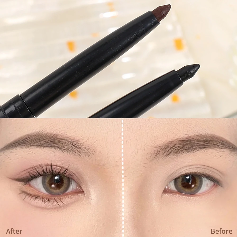 Saturated Matte Color Mechanical Eye Pencil Smudge-Proof Eyeliner Gel Pen Last Up To 24 Hour Waterproof Retractable Eyeliner Pen