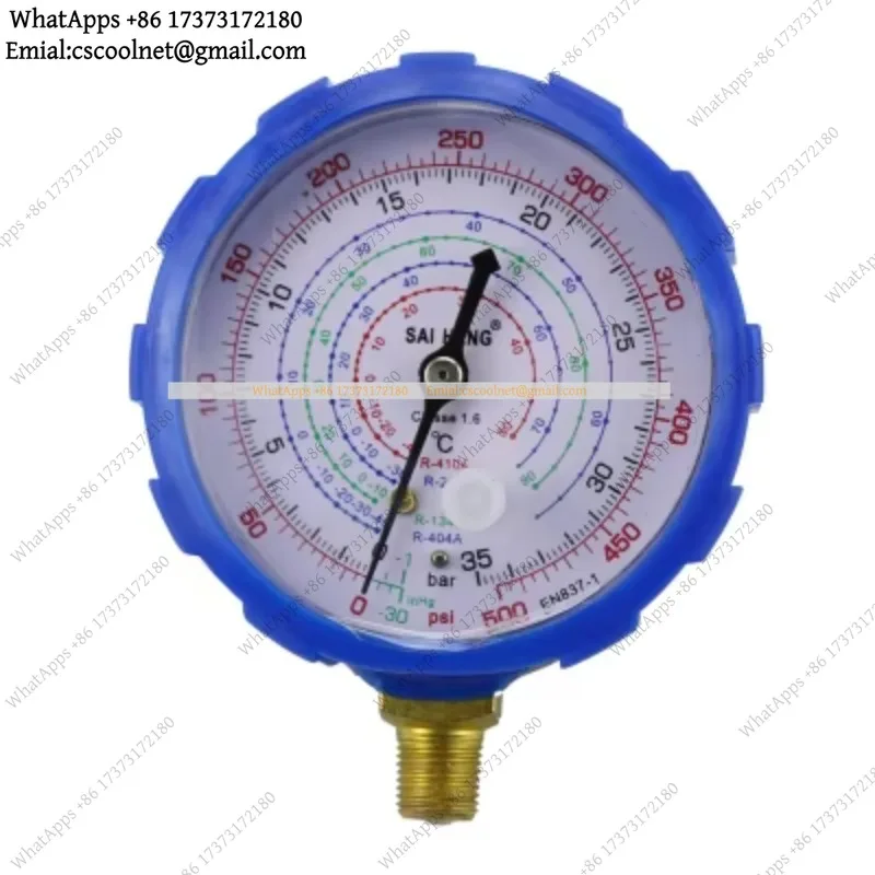 YX2 Air Conditioning Manifold Gauge Set High Low Pressure R134a R404a R22 R410a Refrigerant Manometer With Valve 500PSI 800PSI