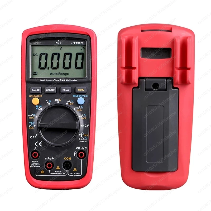 UT139C UNIT Digital Multimeter Auto Range True RMS Meter Capacitor Tester Handheld 6000 Count Voltmeter Temperature