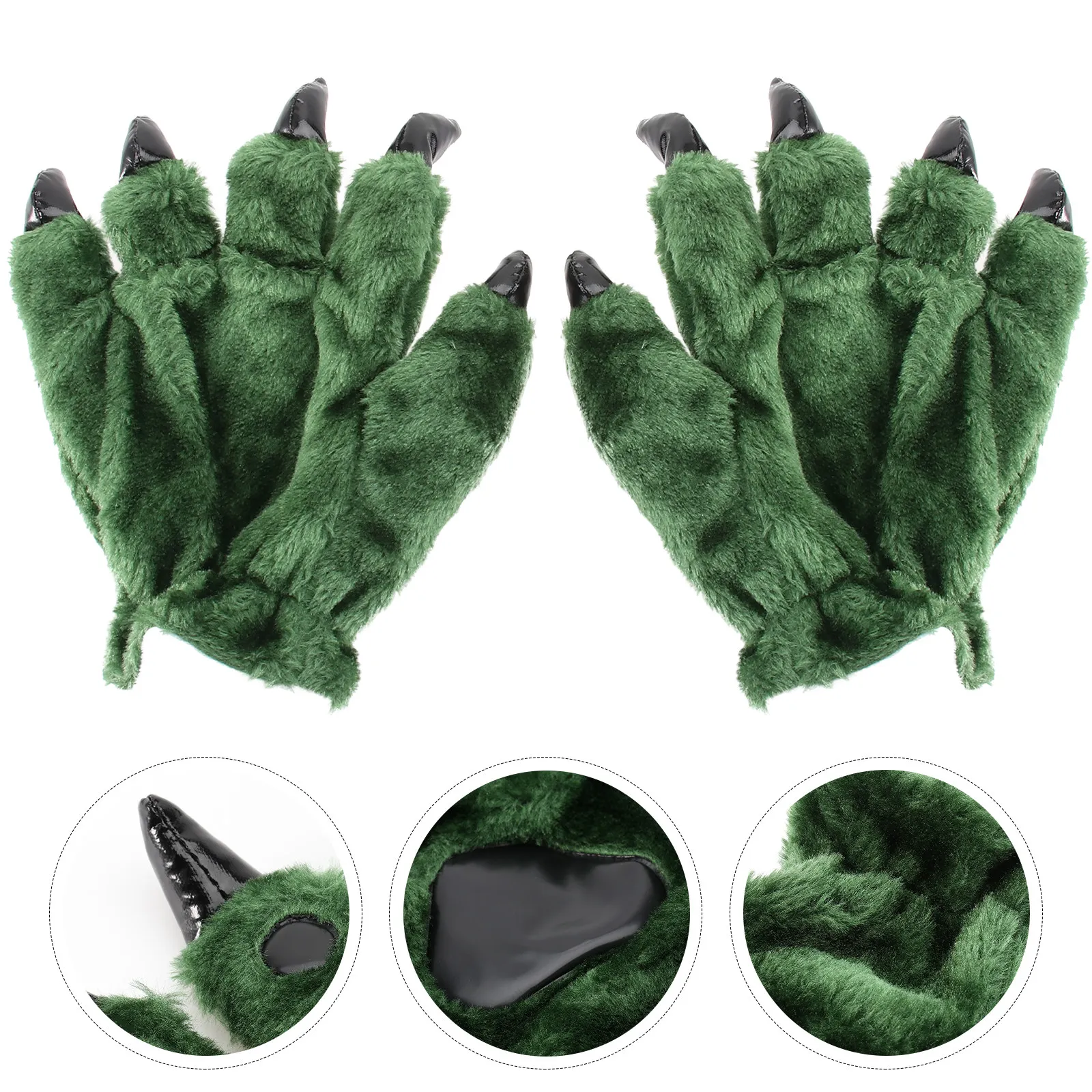 

1Pair Creative Dinosaur Claw Gloves Cartoon Warm Winter Gloves Role-Play Party Clothing Accessories Role-Play Prop