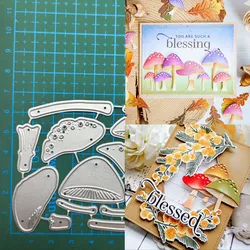 mushroom DIY Cards Scrapbooking Decor Embossing Dies Cut Stencils Folder Craft Delicate Metal Die Cutting Dies DIY