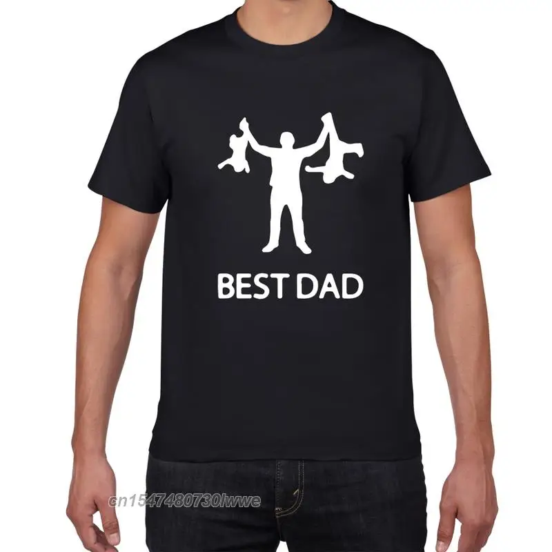 

Best Dad Streetwear Tshirt Men Funny Design Father Day 100% Cotton Hip Hop T Shirt Gift Tshirt Men Clothes