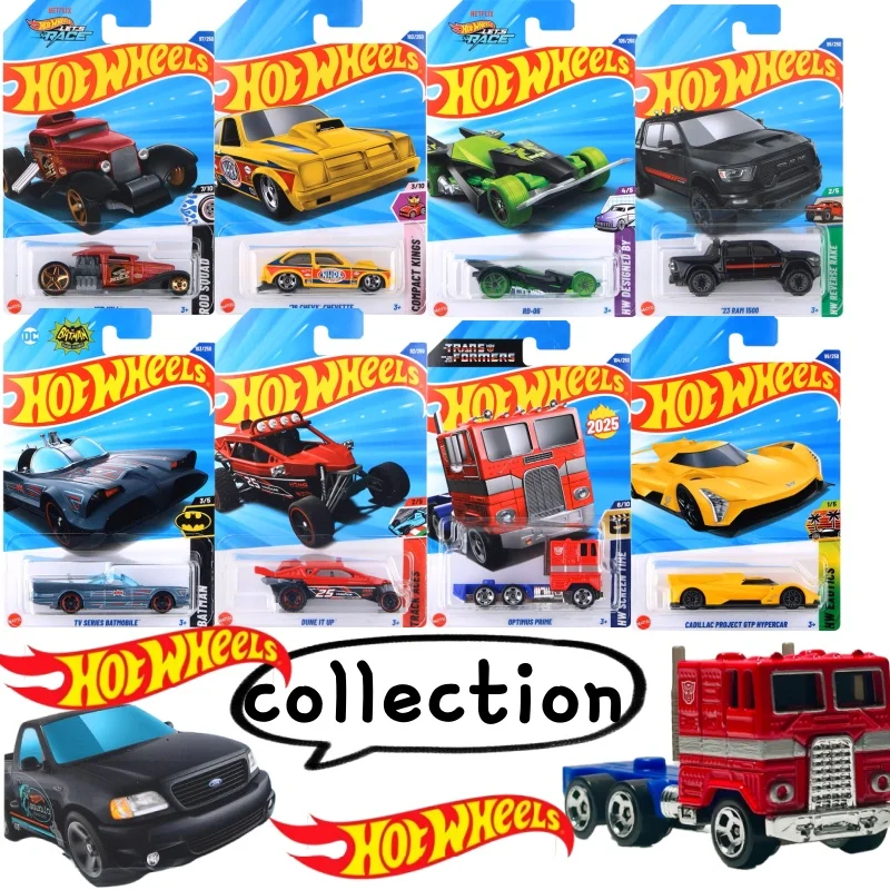 Hot Wheels Cars 2025 D Case TOYOTA GR86 CUP MAZDA MX-5 TESLA CYBERQUAD 1:64 Auto Model Boys Toys Gift