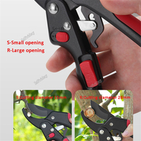 Gardening Plant Scissor Branch Pruner Trimmer Tools Ratchet Skip Garden Pruning Shear SK5 Steel Scissors Gardening Plant Scissor