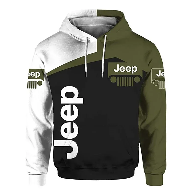 Очень большая толстовка с капюшоном Jeep Harajuku, высококачественная одежда унисекс, пуловер с 3D принтом, мужская повседневная толстовка с капюшоном, женская толстовка в стиле аниме