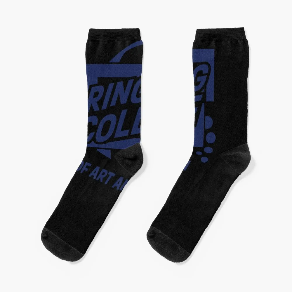 

Ringling in Blue Classic Socks soccer anti-slip Non-slip Stockings compression Men Socks Women's