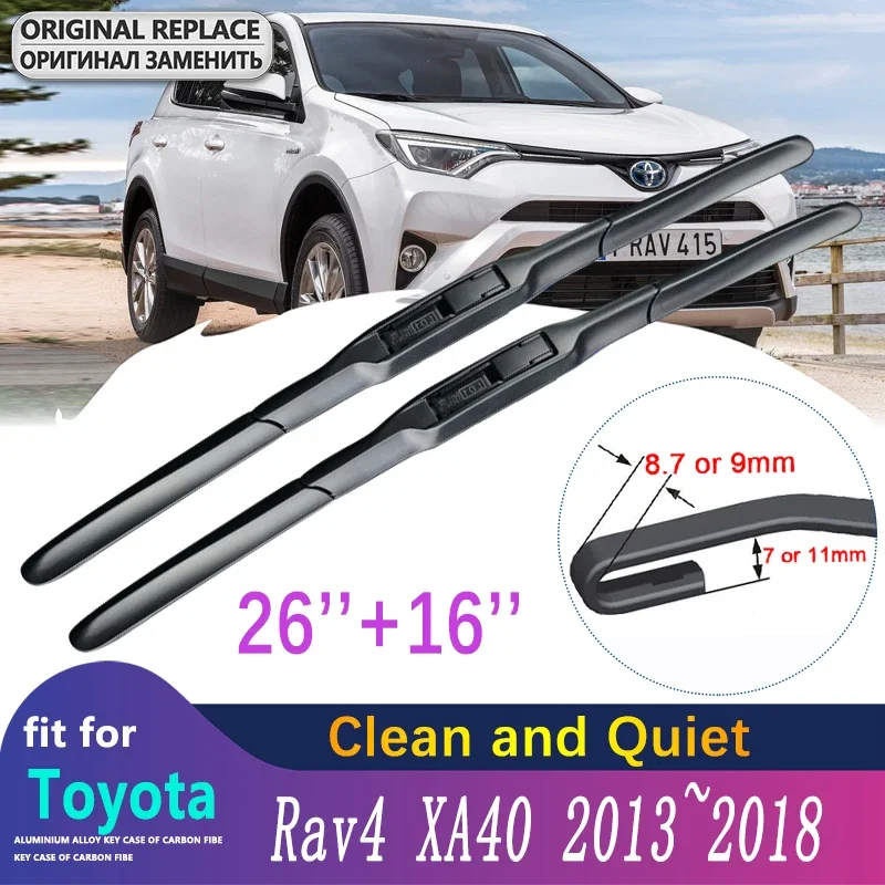 

Car Wiper Blade for Toyota Rav4 XA40 2013~2018 RAV 4 40 2014 2015 2016 2017 Front Windscreen Windshield Brushes Car Goods