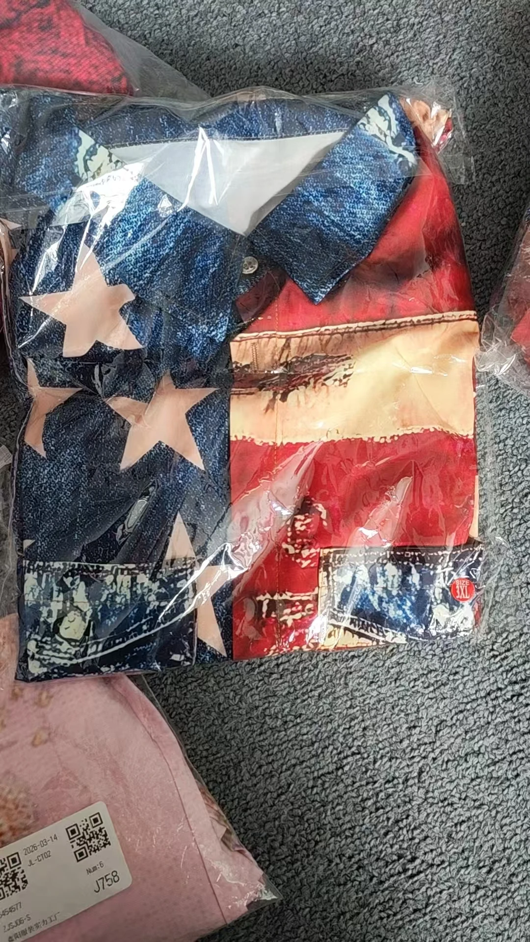 Vintage Men's Long Sleeve Shirt American US Flag Patriotic Shirt Button Up Streetwear Casual Comfort Polyester Slim Fit Shirts