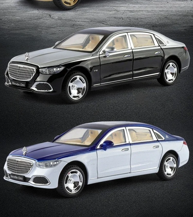 1:24 RC Auto Door S680 Alloy Car Model Sound Light Toy Diecast Alloy Car Model Collectible Gift