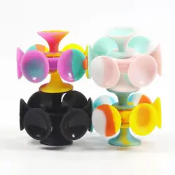 Explosive decompression suction cup gyro vent stress relief toy children's puzzle turn le fingertip gyroscope