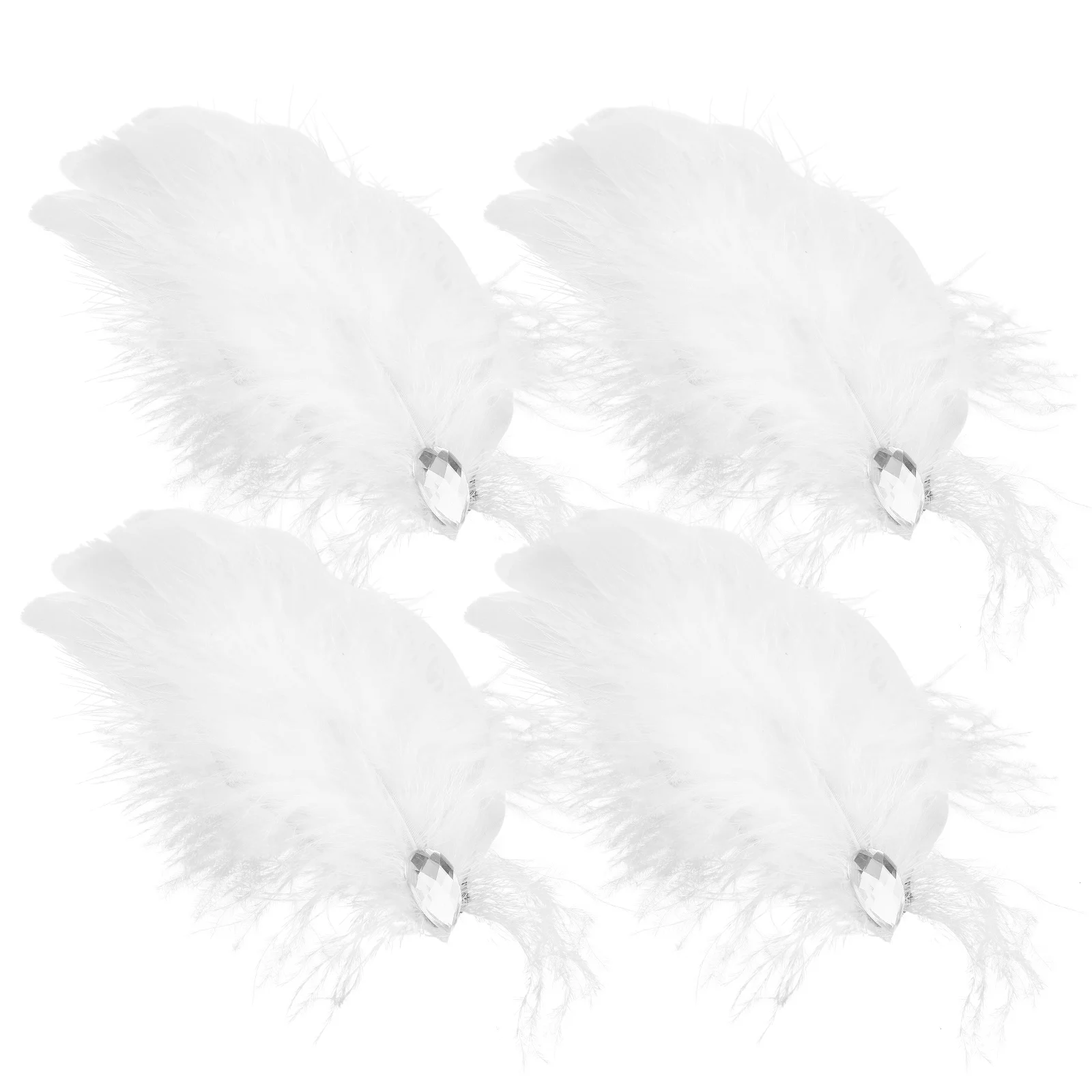 

4 шт., заколки для волос со стразами, свадебные аксессуары для невесты, удобные, легкие, мягкие, классический стиль, прочный, блестящий