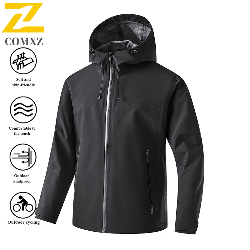 EiAO سترة واقية للزوجين موضة مقنعين مقاوم للماء يندبروف سترة خارجية للمشي التخييم الصيد العصرية أكتيفيوير 2025