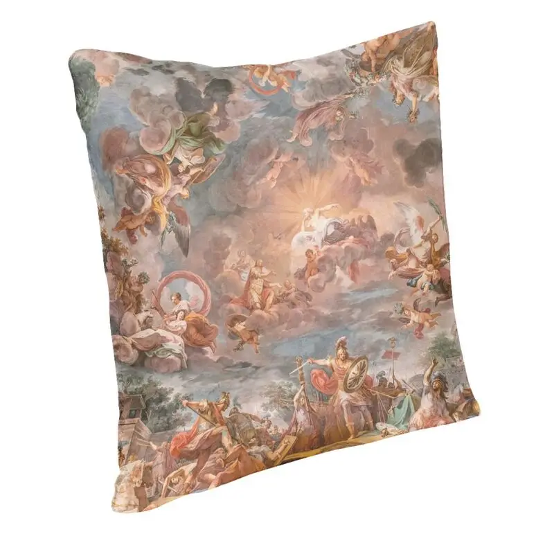 Baroque Art Painting Throw Pillow Cases Decor Home Nordic Aesthetic Renaissance Angels Sofa Cushion Cover Square Pillowcase