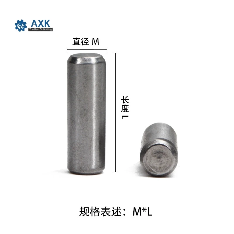 Pins Dowel Pins-needle-positioning Bearing Steel 100pcs/lot Dia 3*3 4 5 6 7 8 9 10 11 12 13 14 15 16 17 18 20 22 24 25 26 28 30