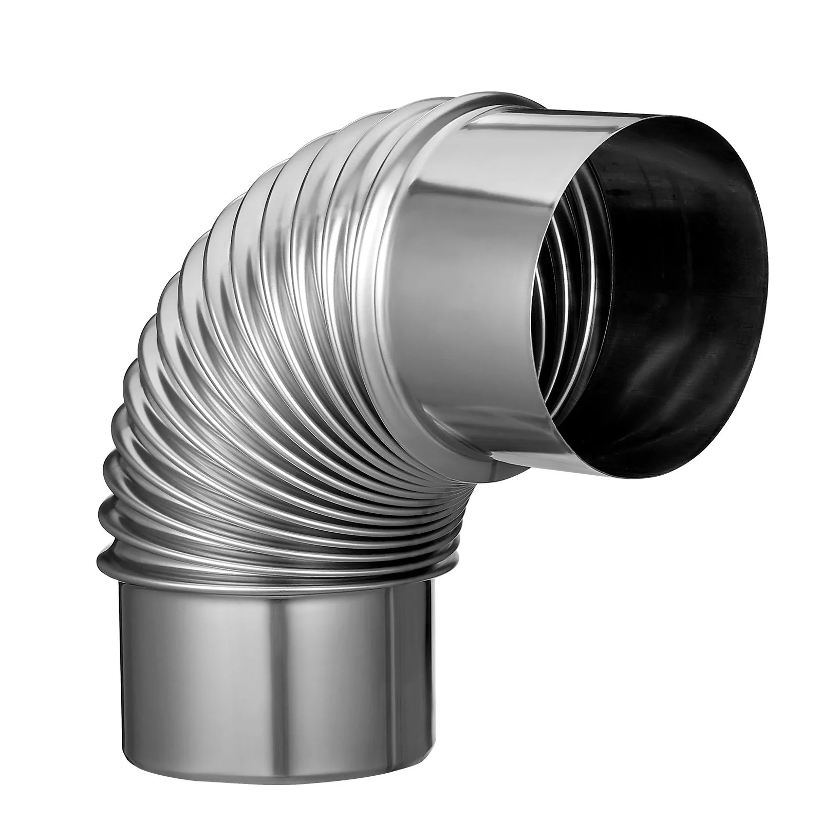 

Stainless Steel 90 Degree Stove Chimney Elbow Metal Exhaust Chimney Pipe Outdoor Wood Stove Kit 90 °Chimney Flue Pipe