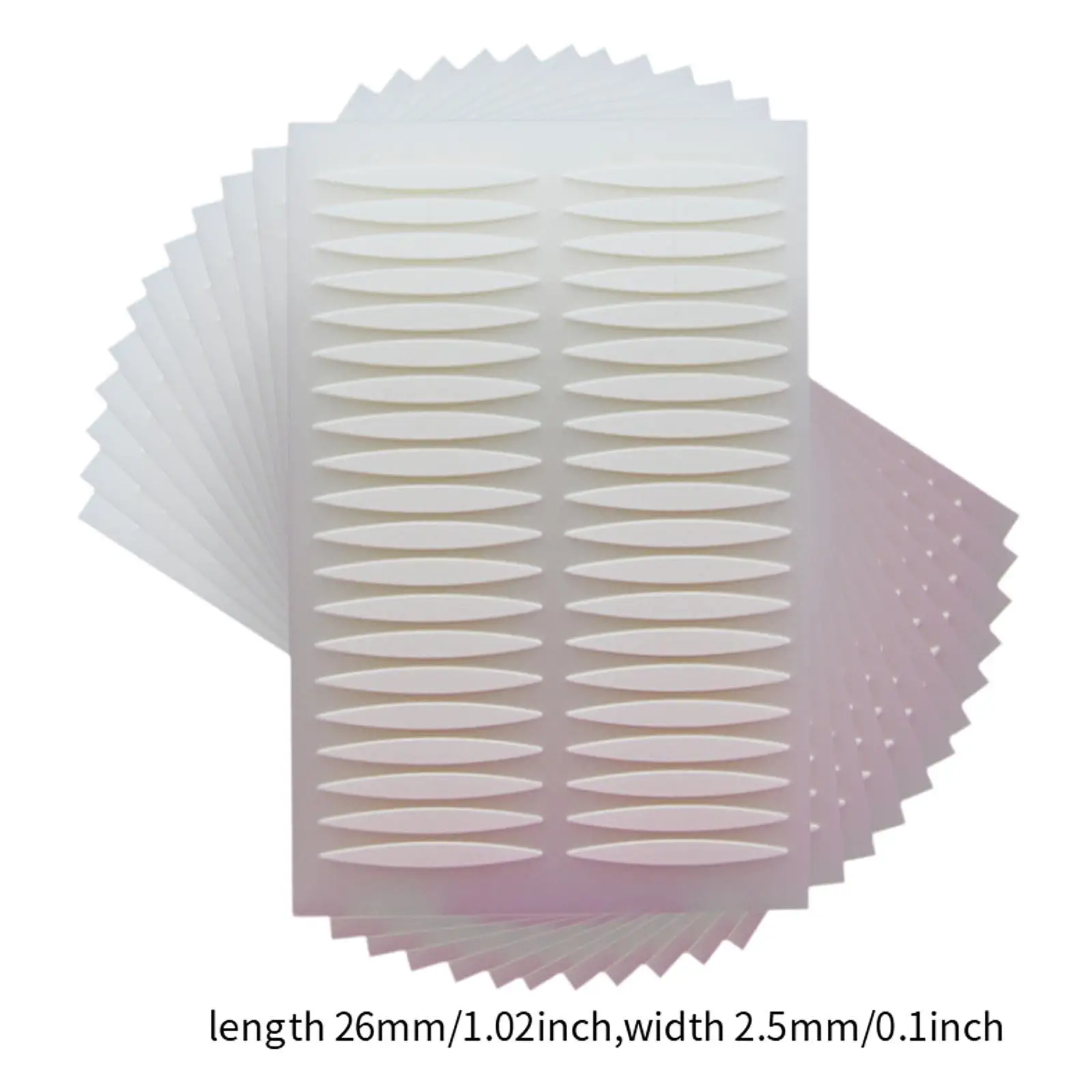 Dubbele ooglidtape-stickers Natuurlijk onzichtbaar met Y-vork voor ongelijke, doorhangende, enkele ooglid-ooglidlifterstrips Oogliftstrips