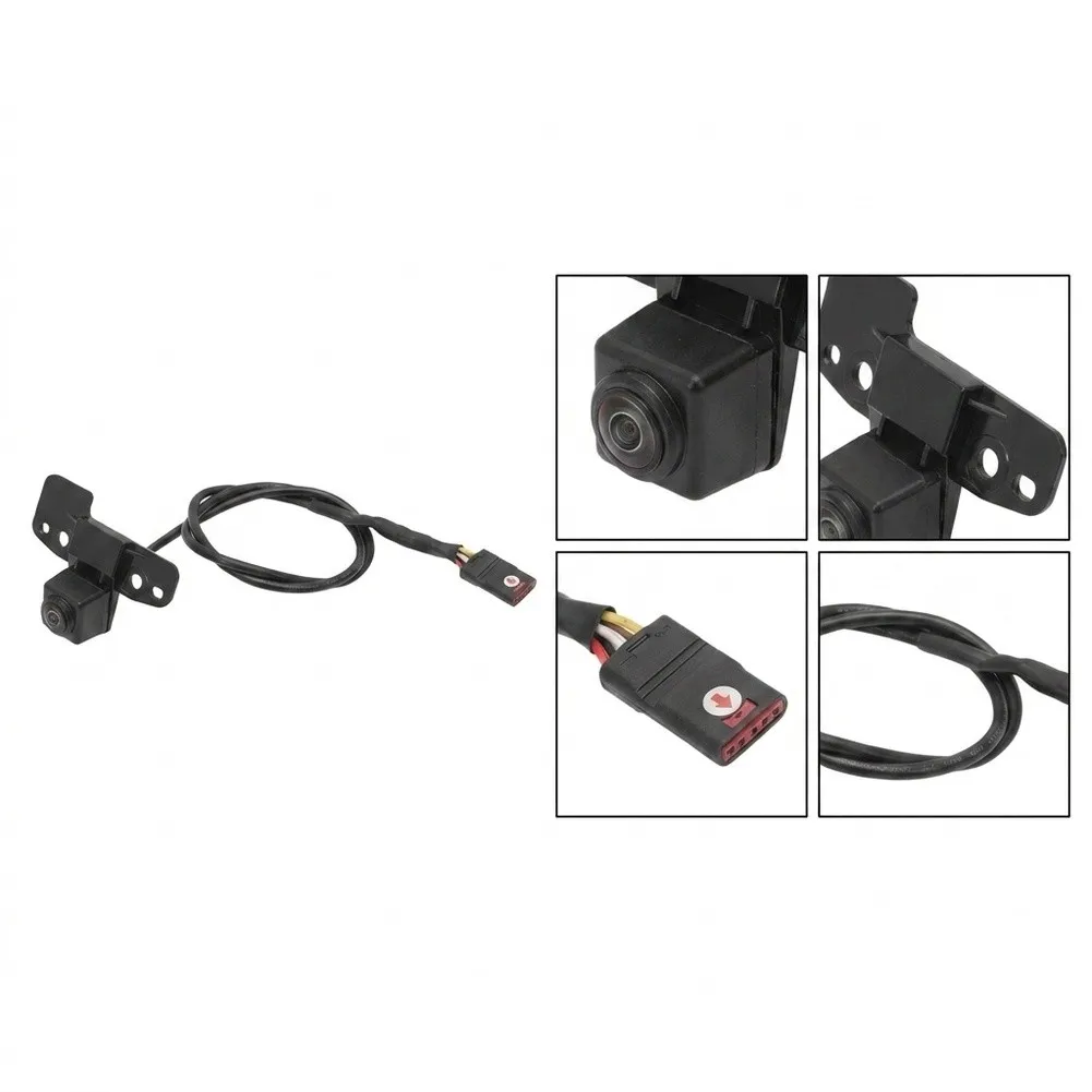 Midsize SUV Camera Black Front Assist Camera ABS Material Construction Dustproof Structure High-Definition Imaging