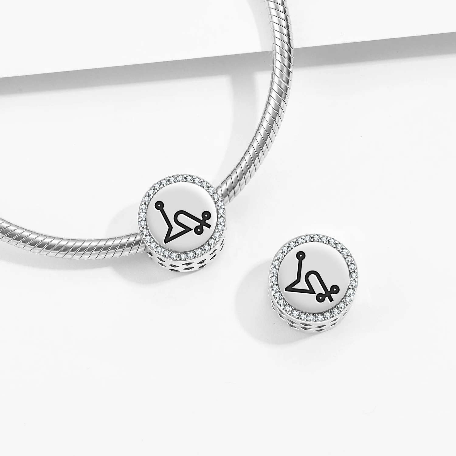 

Символы ангелов POYEL, подвеска из стерлингового серебра 925 пробы, браслет своими руками, ювелирное украшение, подарок