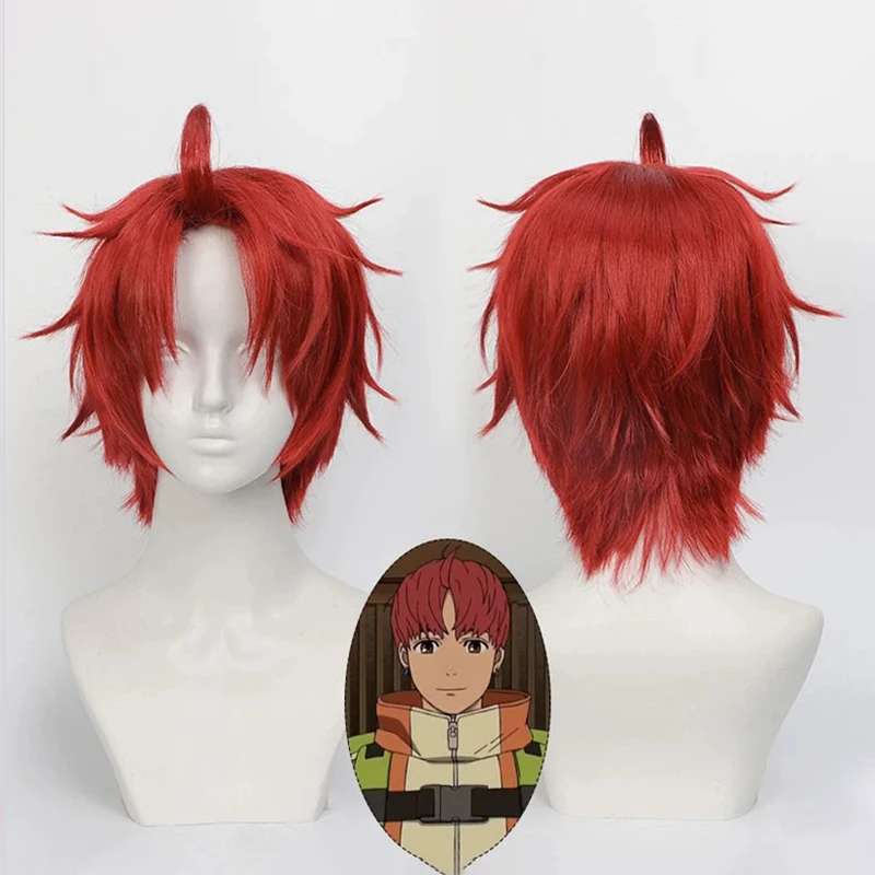 

Cosplay Wig Dandadan Anime Wig Enjoji Jin Short Red Anime Game Role-Play Wig Male Anime Synthetic Wig for Anime Game Cosplay