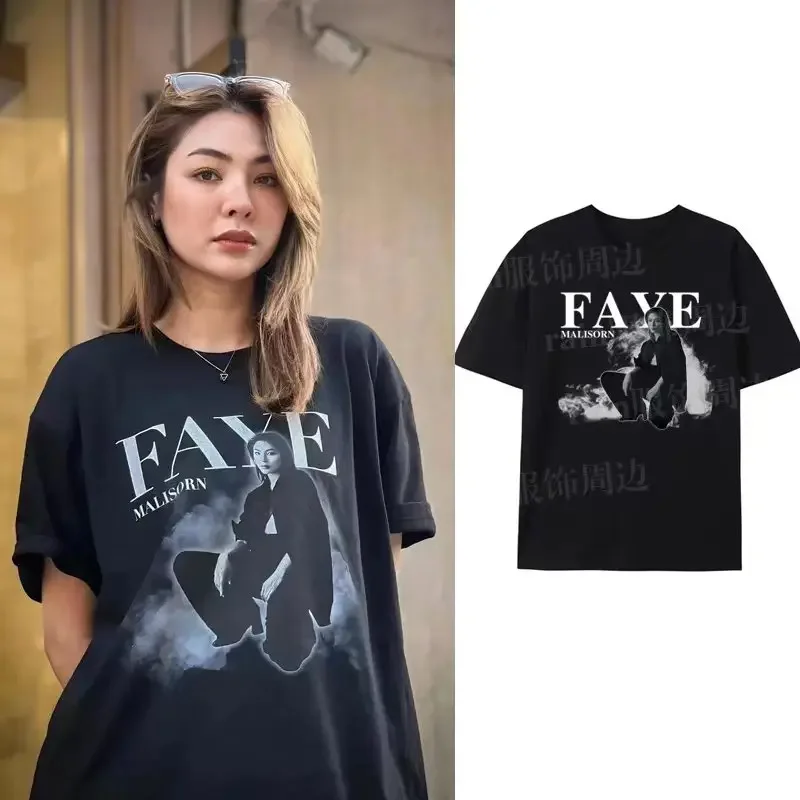 Blank The Secret Love Filling Blank Faye Same T-shirt Heavyweight Pure Cotton Short Sleeved Top Faye Supaporn Malisorn