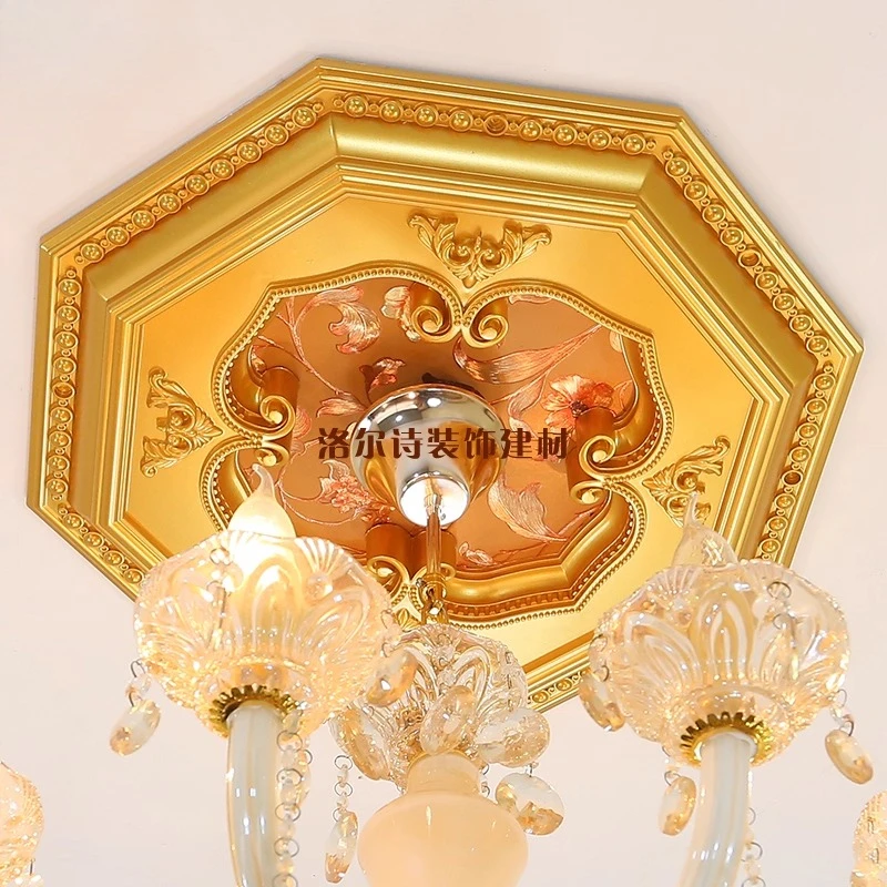 

European-style light panel pool decoration, living room ceiling plaster ceiling shape, pool line pvc panel pol