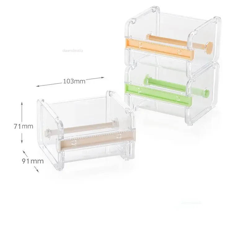 Creative Washi Tapes Cutter Set Tape Tool Transparent Tape Holder TapeDispenser School Supplies Office Stationery For Student